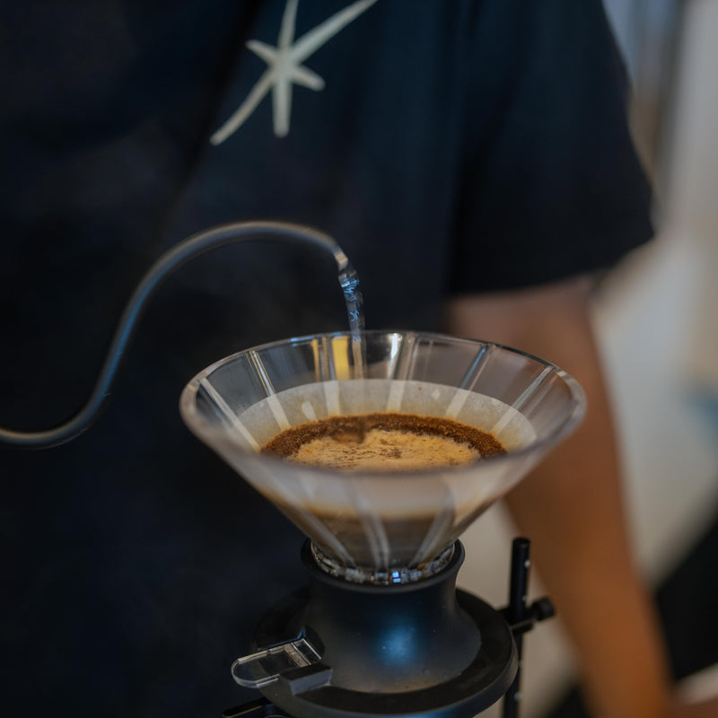 Pour-over at the bar